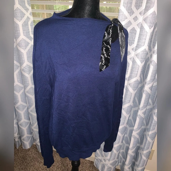 BEBE women’s blue sweater size Medium - Picture 1 of 5